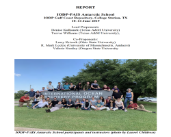 PAIS-IODP Antarctic School 2019 report